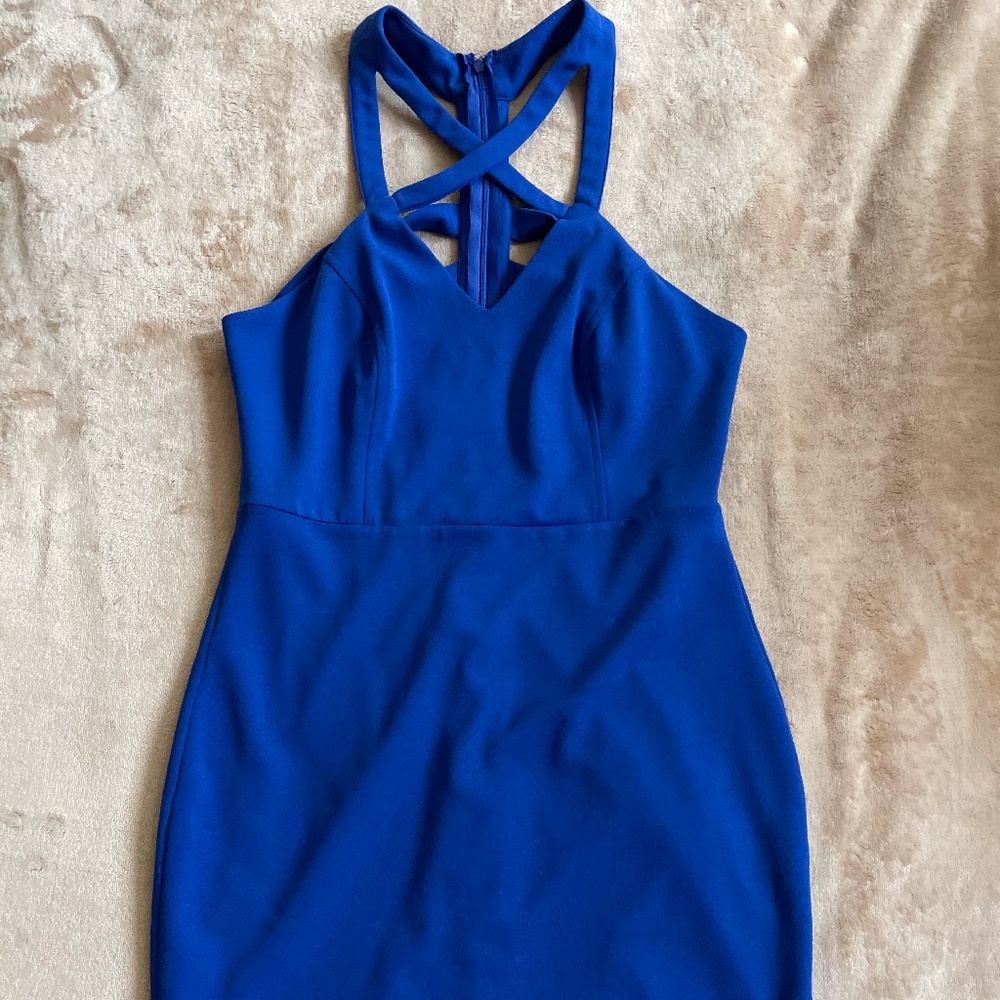 Windsor Dress, Royal Blue Mini